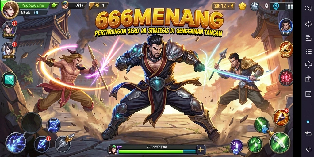 Tampilan gameplay yang seru dan mendebarkan di 666MENANG.