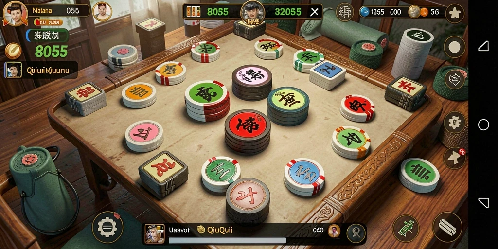 Tampilan menarik dari gameplay seru QiuQiu.
