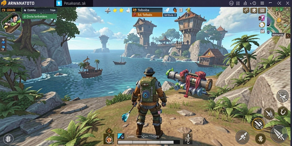 Gameplay seru ARWANATOTO di dunia terbuka yang luas.
