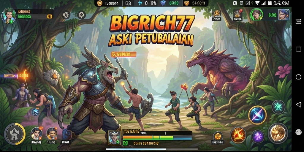 Tampilan gameplay aksi seru di BIGRICH77.