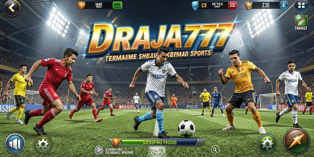 Screenshot dari gameplay DRAJA777 yang menunjukkan aksi olahraga seru.