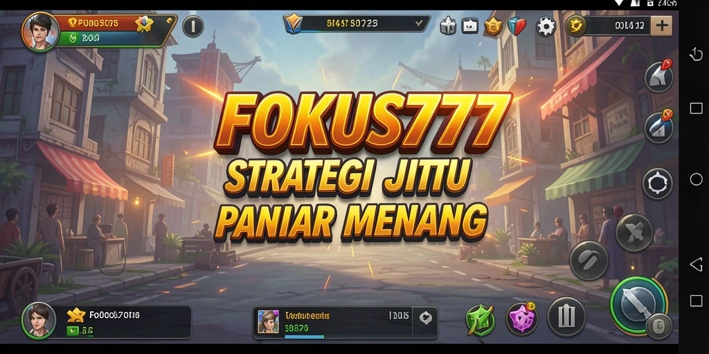 Tampilan gameplay strategis dalam FOKUS777 yang menantang.