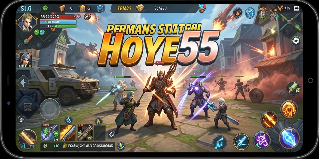 Tampilan gameplay menarik dari HOYE55 yang penuh strategi.