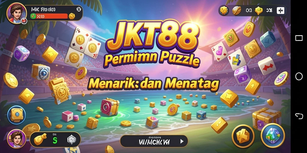 Tampilan utama permainan JKT88 yang menampilkan puzzle yang menarik.