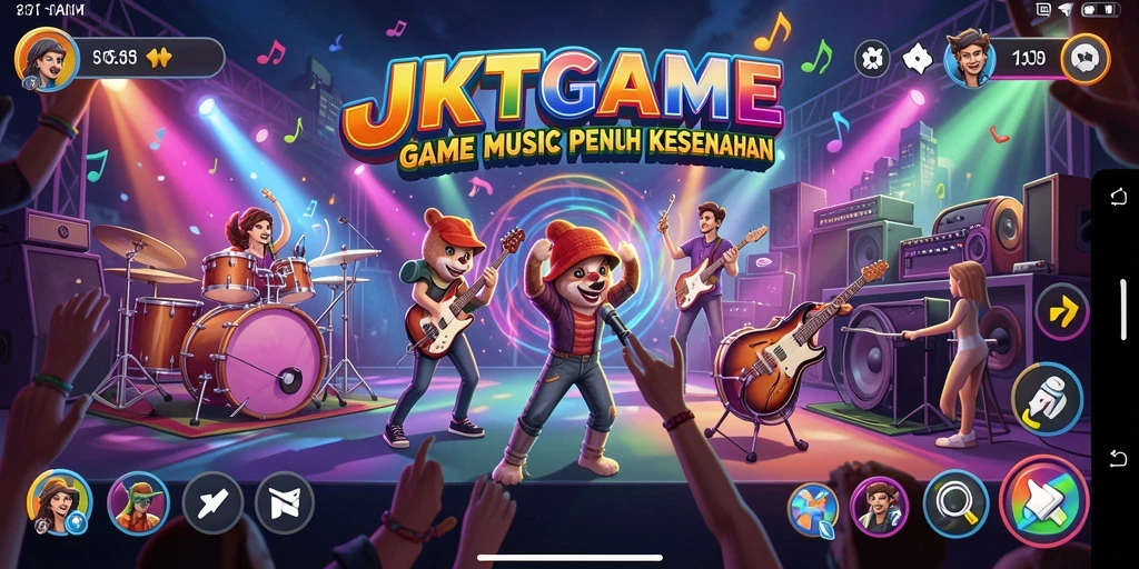 Tampilan gameplay interaktif menarik dalam JKTGAME.