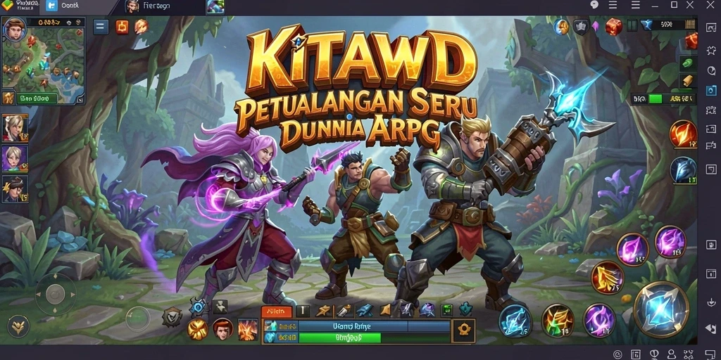 Tangkapan layar gameplay KITAWD yang menegangkan dalam pertarungan ARPG.