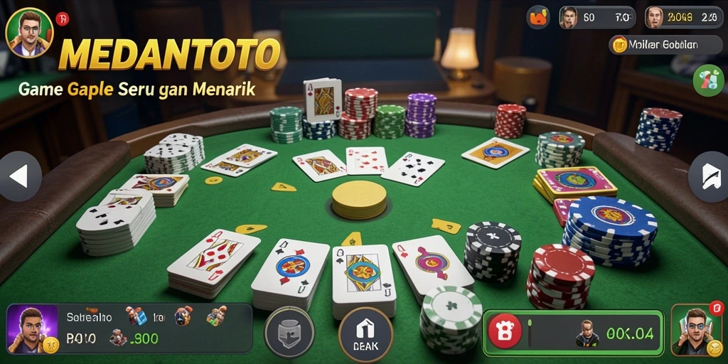 Screenshot gameplay Gaple yang menarik di MEDANTOTO.