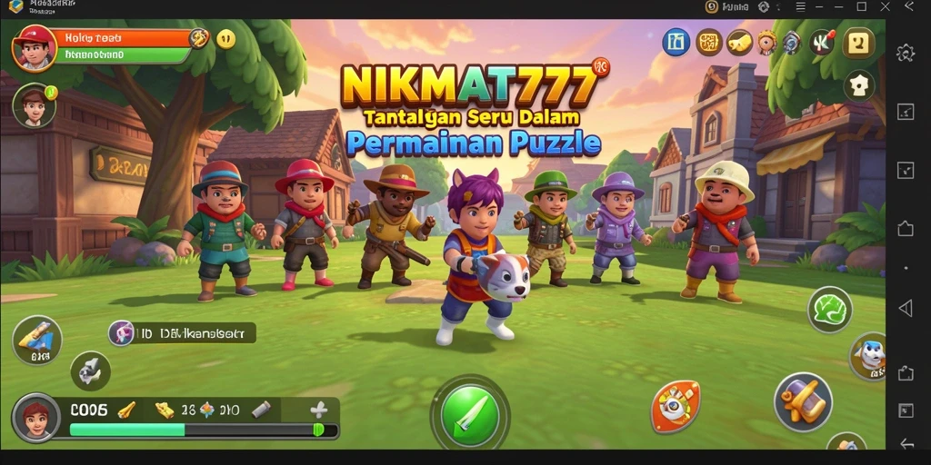 Tampilan menarik gameplay NIKMAT777 dengan berbagai puzzle menantang.