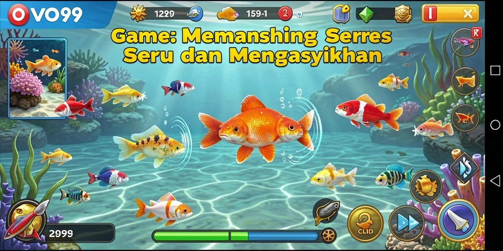 Gameplay seru OVO99 yang menampilkan pengalaman memancing yang menyenangkan.