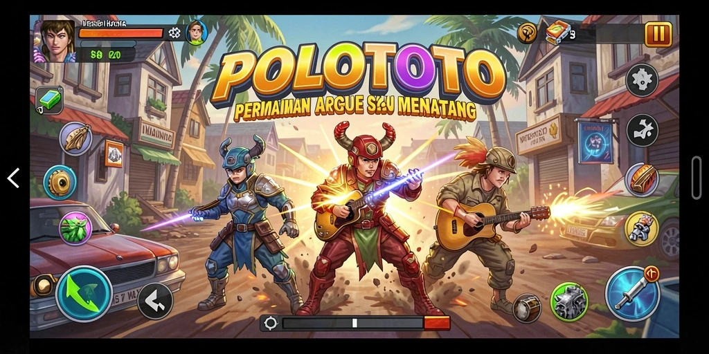 Tampilan gameplay seru POLOTOTO dalam aksi penuh tantangan.