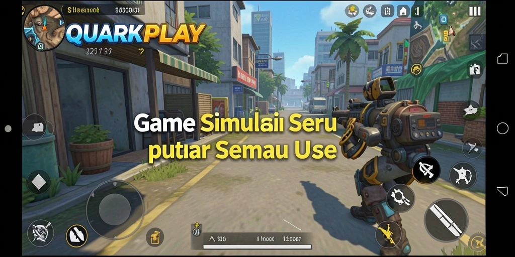 Tampilan gameplay menarik dan interaktif dari QUARKPLAY.