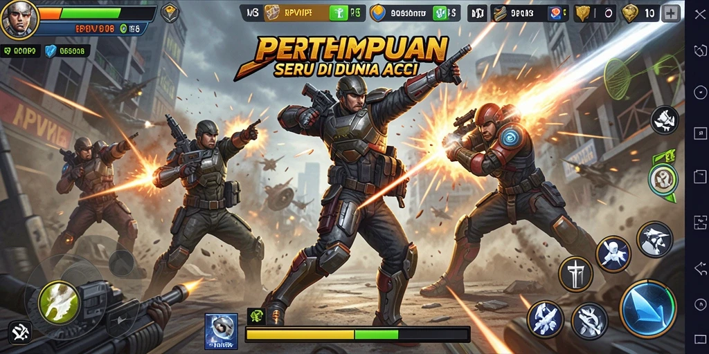 Screenshot menampilkan momen sengit dalam game aksi RPVIP8.