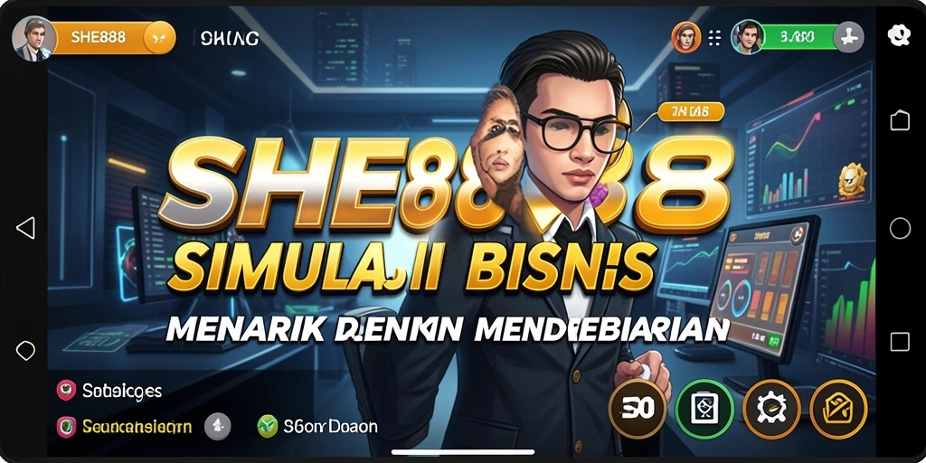Screenshot gameplay SHE888 menampilkan keseruan membangun bisnis.