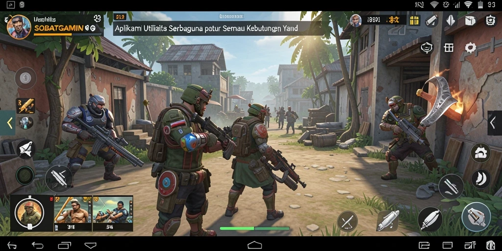 Tampilan sederhana dan intuitif dari SOBATGAMING saat digunakan.