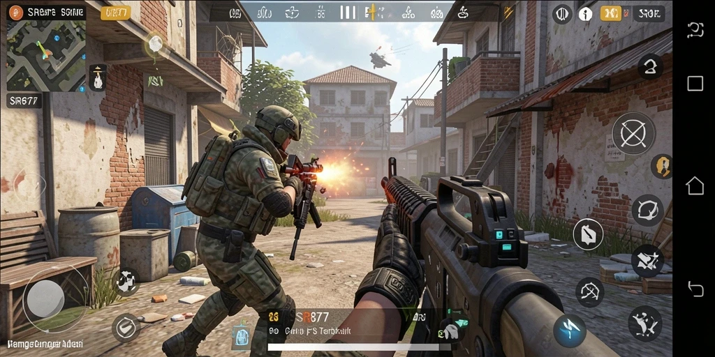 Tampilan gameplay SR877 yang mendebarkan dan penuh aksi.