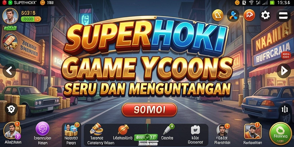 Tampilan gameplay <strong>SUPERHOKI</strong> yang interaktif dan menarik.