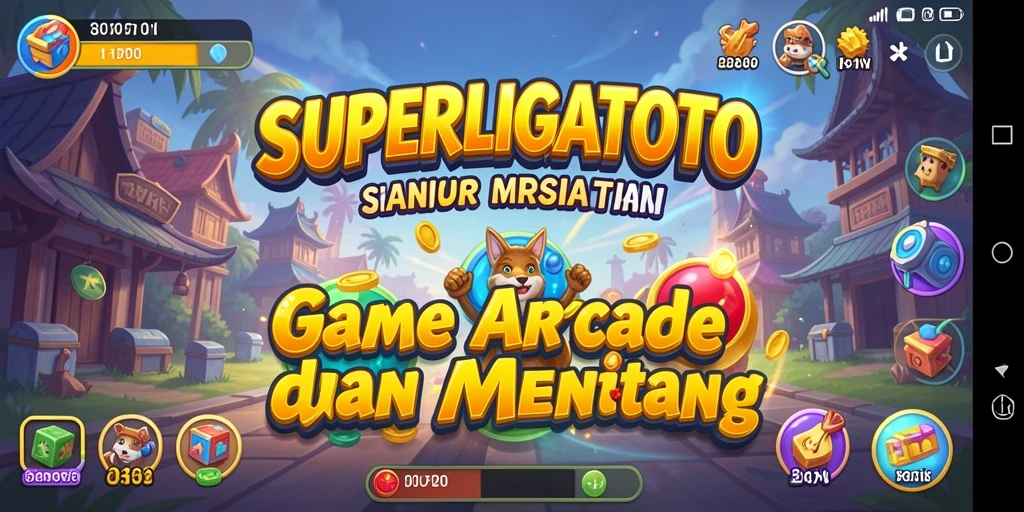 Screenshot gameplay menampilkan karakter dalam aksi seru di SUPERLIGATOTO.