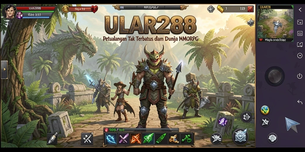 Screenshot gameplay ULAR288 menampilkan petualangan epik dalam dunia MMORPG.
