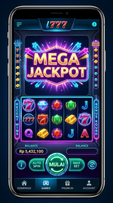Layar utama l777 menampilkan kategori aplikasi secara jelas dan terorganisir.